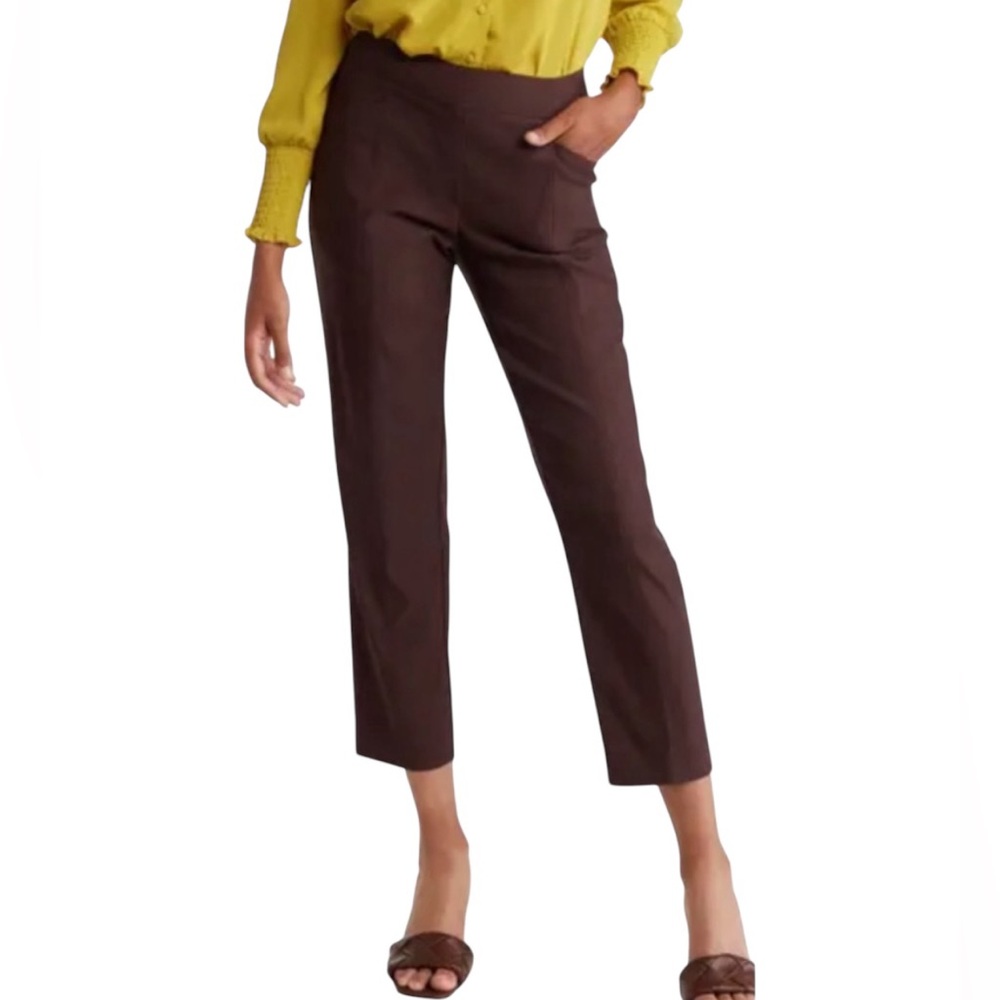 NWT🌺Nanette Lepore•Pull On Olive Boot Cut Pants